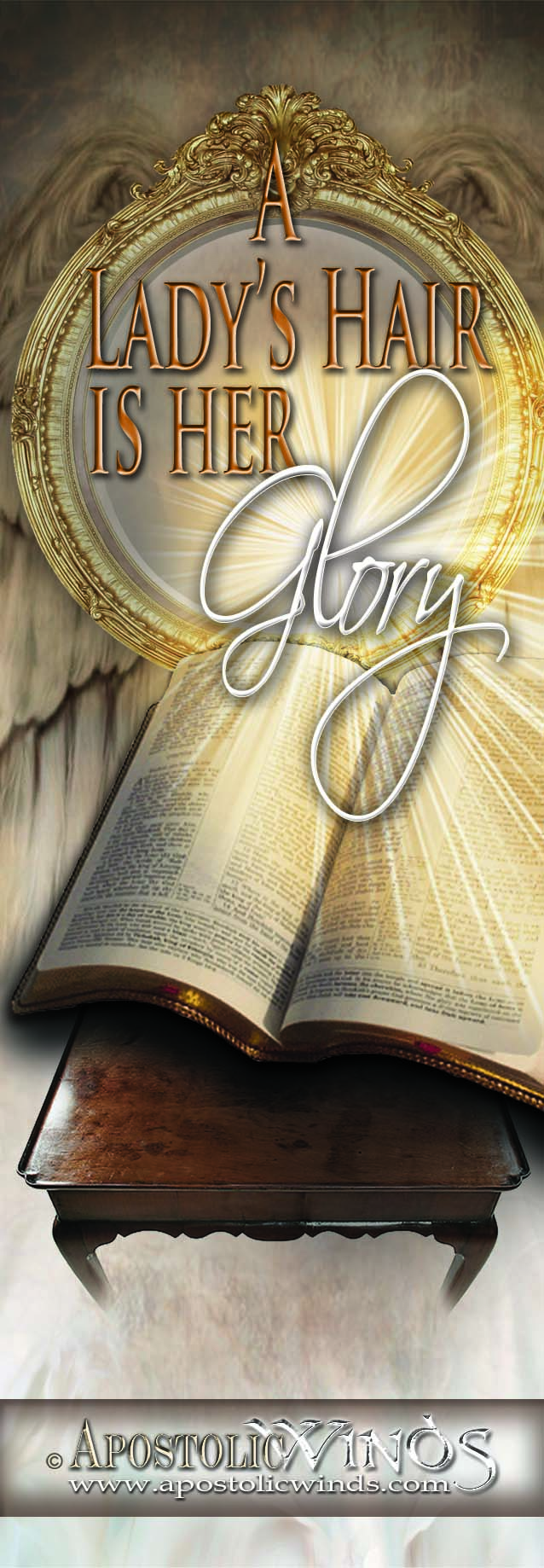 A Lady's Hair Is Her Glory Bookmark
